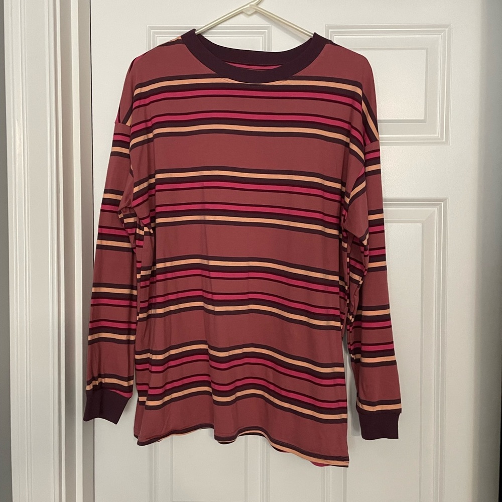 NWOT Oversized Striped Shirt
